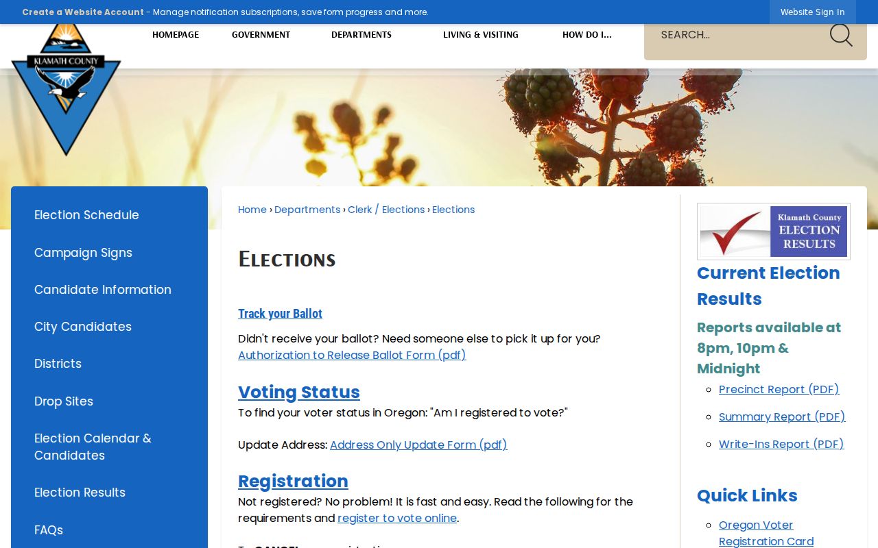 Klamath Falls neighbors Klamath County elections office