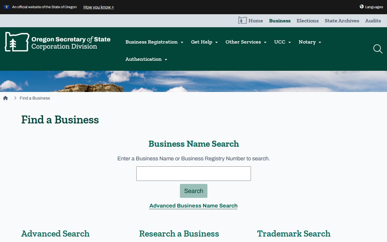 Klamath Falls resident lookup Oregon business registry search