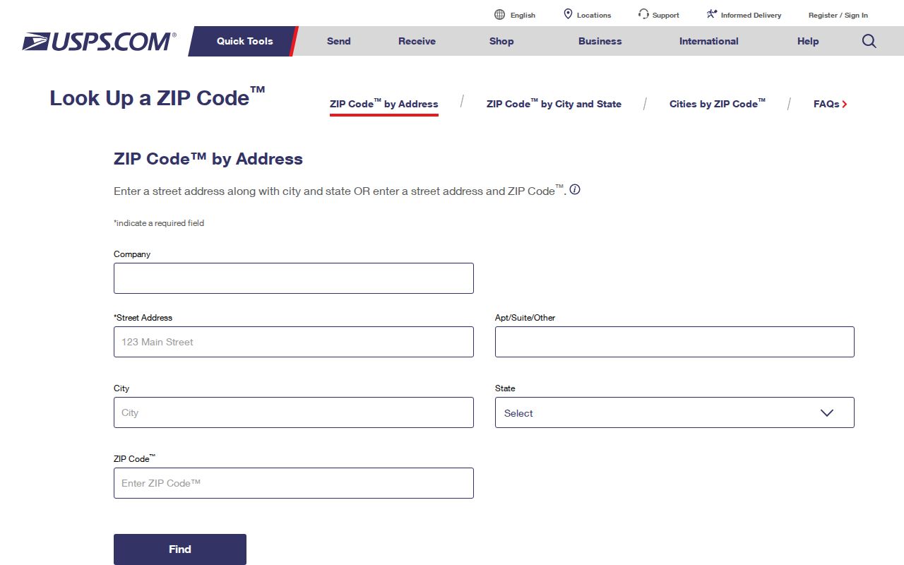 Klamath Falls ZIP code USPS address verification tool